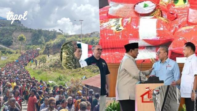 Carousel of images covering the stories mentioned in the update, including protests, Prabowo at Koperasi Desa, hospitals and international advocacy led by the Melanesian Spearhead Group